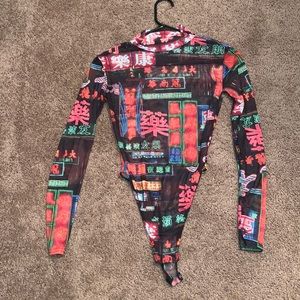 Printed bodysuit